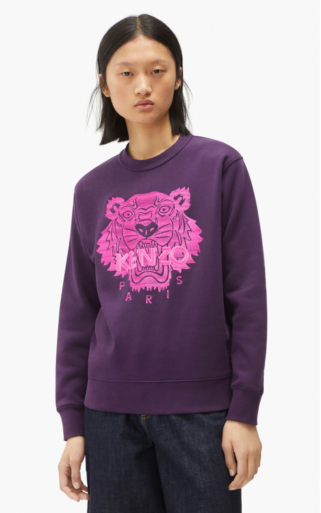 Kenzo Tiger Ženska Puloverji Vijolična SI-4378514